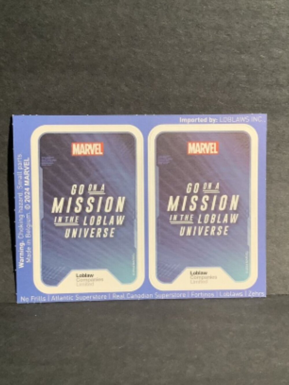 Loblaws Go on a Mission Trading Cards 2024- Complete Your Collection!
